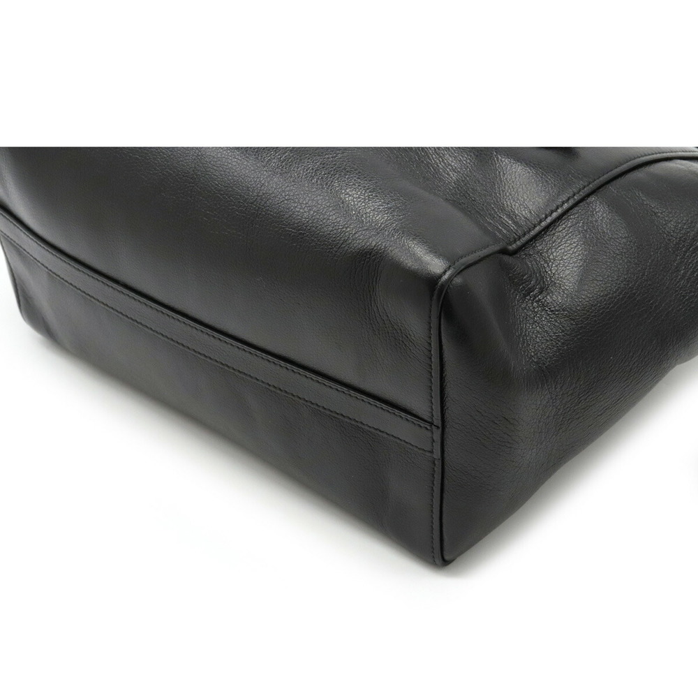 Prada Glace Calf Shoulder Bag Crossbody Nylon Leather Black Gold - Picture 3 of 8